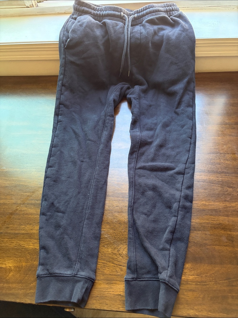 H&M Men's Black Jogger Sweatpants with Drawstring